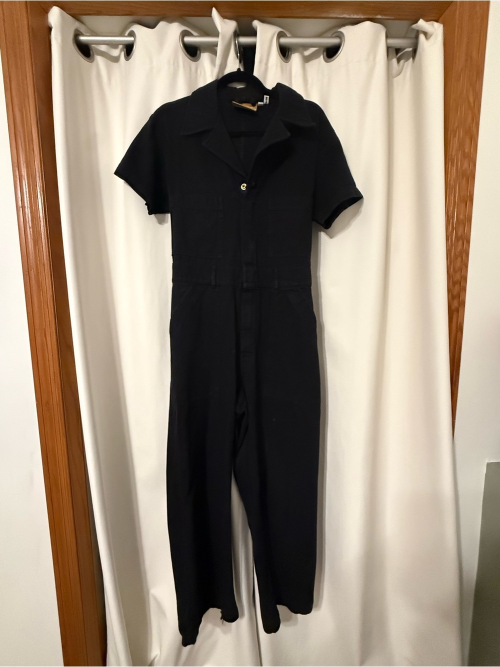 Big Bud Press Short Sleeve Utility Jumpsuit in Black Size MP - Picture 8 of 14